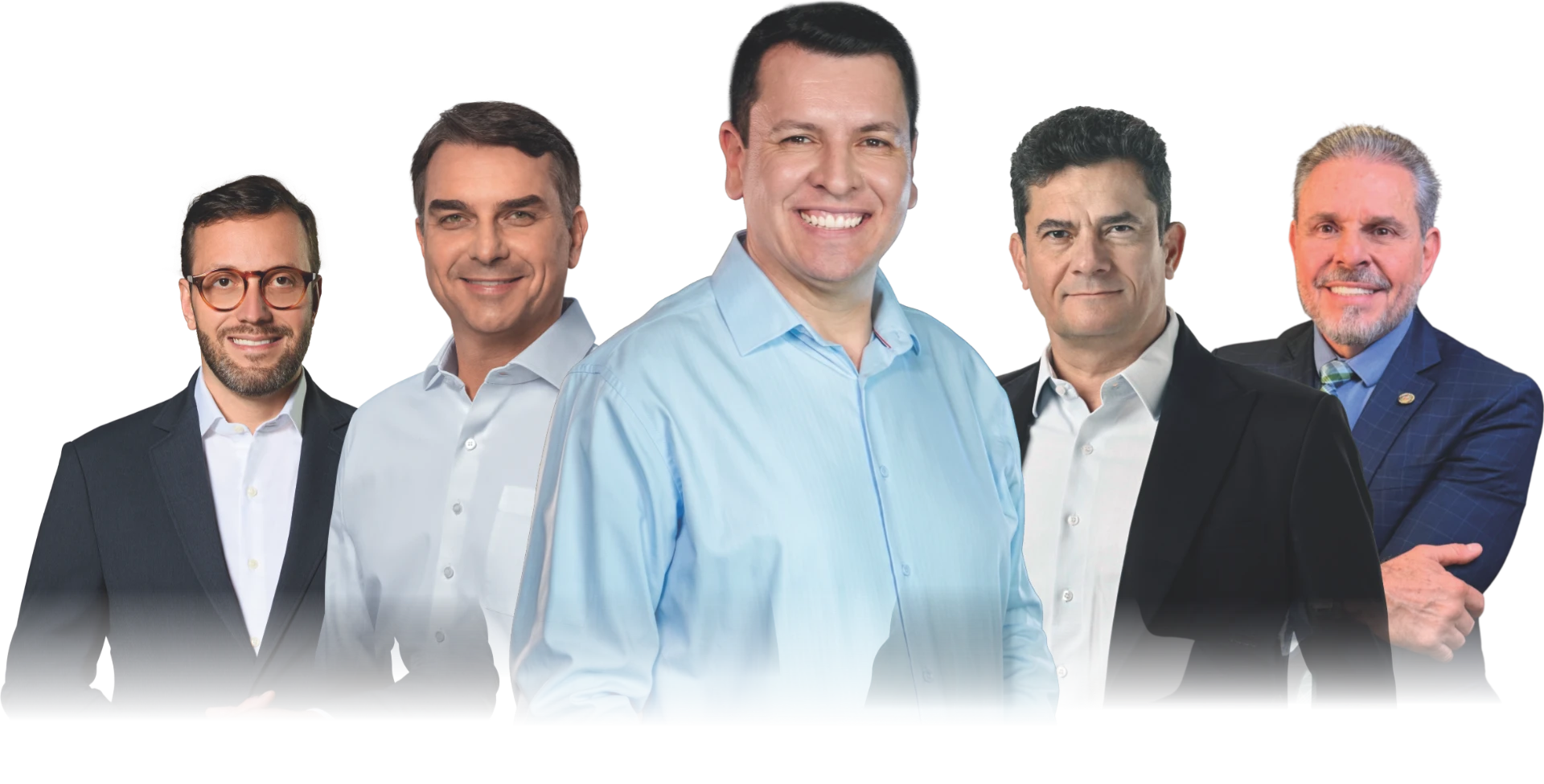 Vandersom ao lado de Filipe Barros, Flávio Bolsonaro, Sergio Moro e Ricardo Arruda